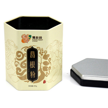 六邊形葛根粉包裝鐵罐_中藥粉鐵罐生產(chǎn)廠(chǎng)家